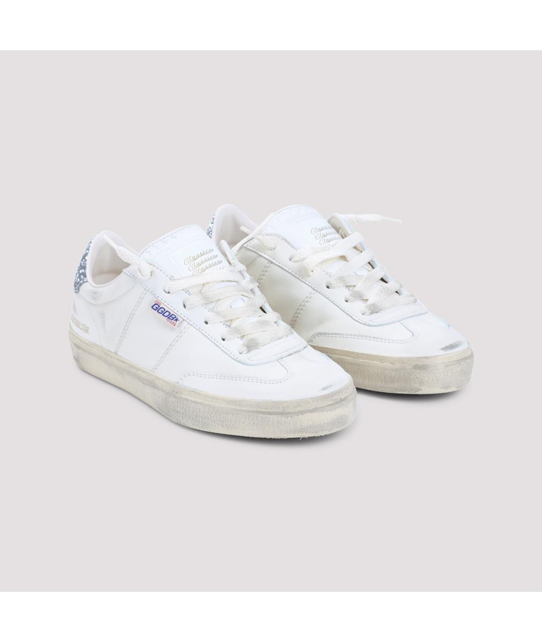 GOLDEN GOOSE DELUXE BRAND Белые кожаные кроссовки, фото 3