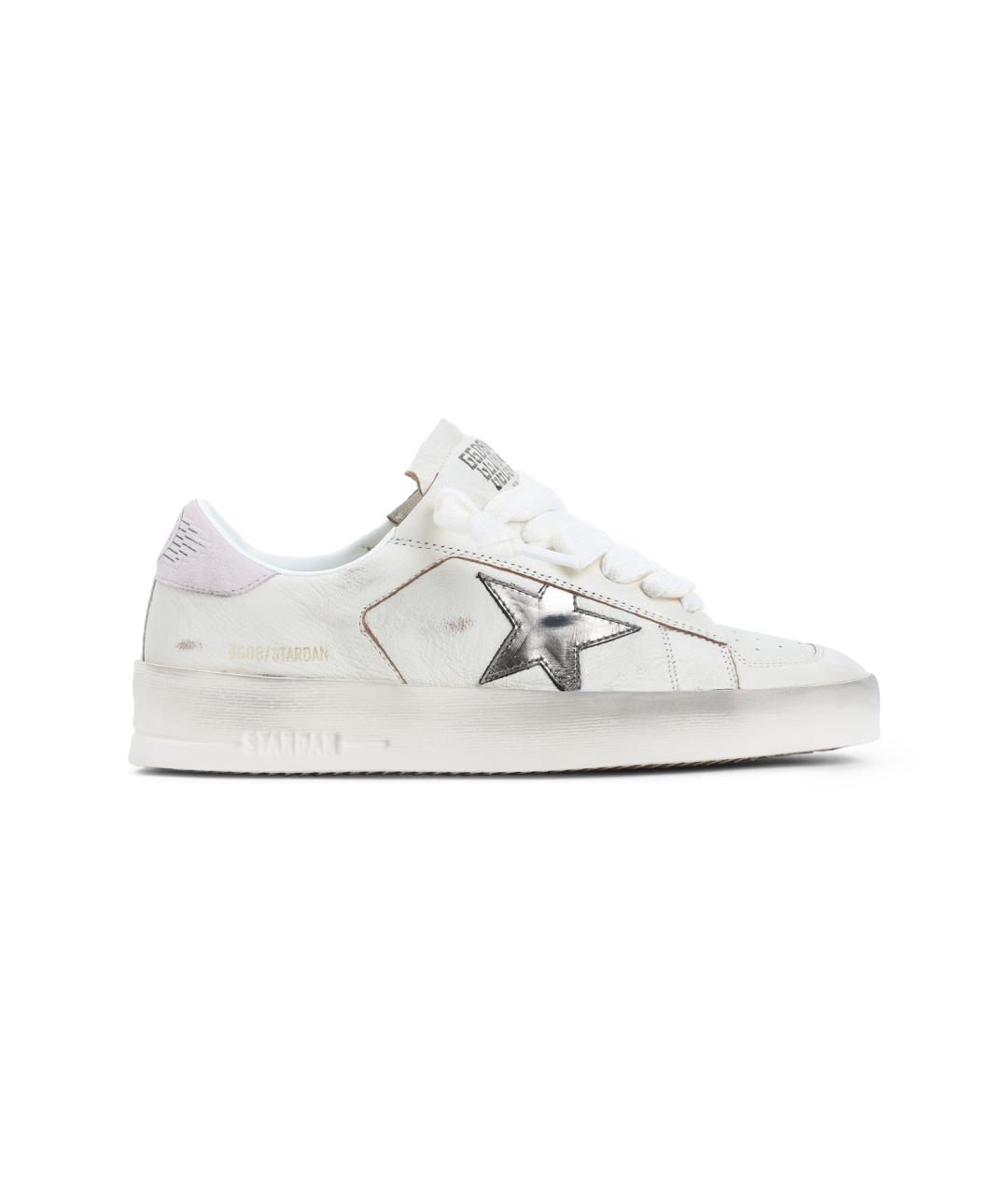 GOLDEN GOOSE DELUXE BRAND Белые кожаные кеды, фото 1