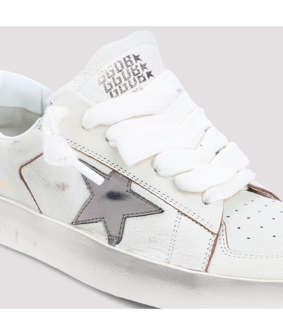 GOLDEN GOOSE DELUXE BRAND Белые кожаные кеды, фото 5