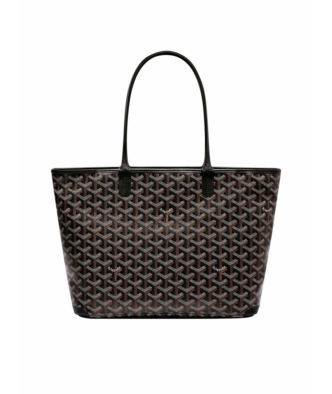 GOYARD Черная кожаная сумка тоут, фото 1