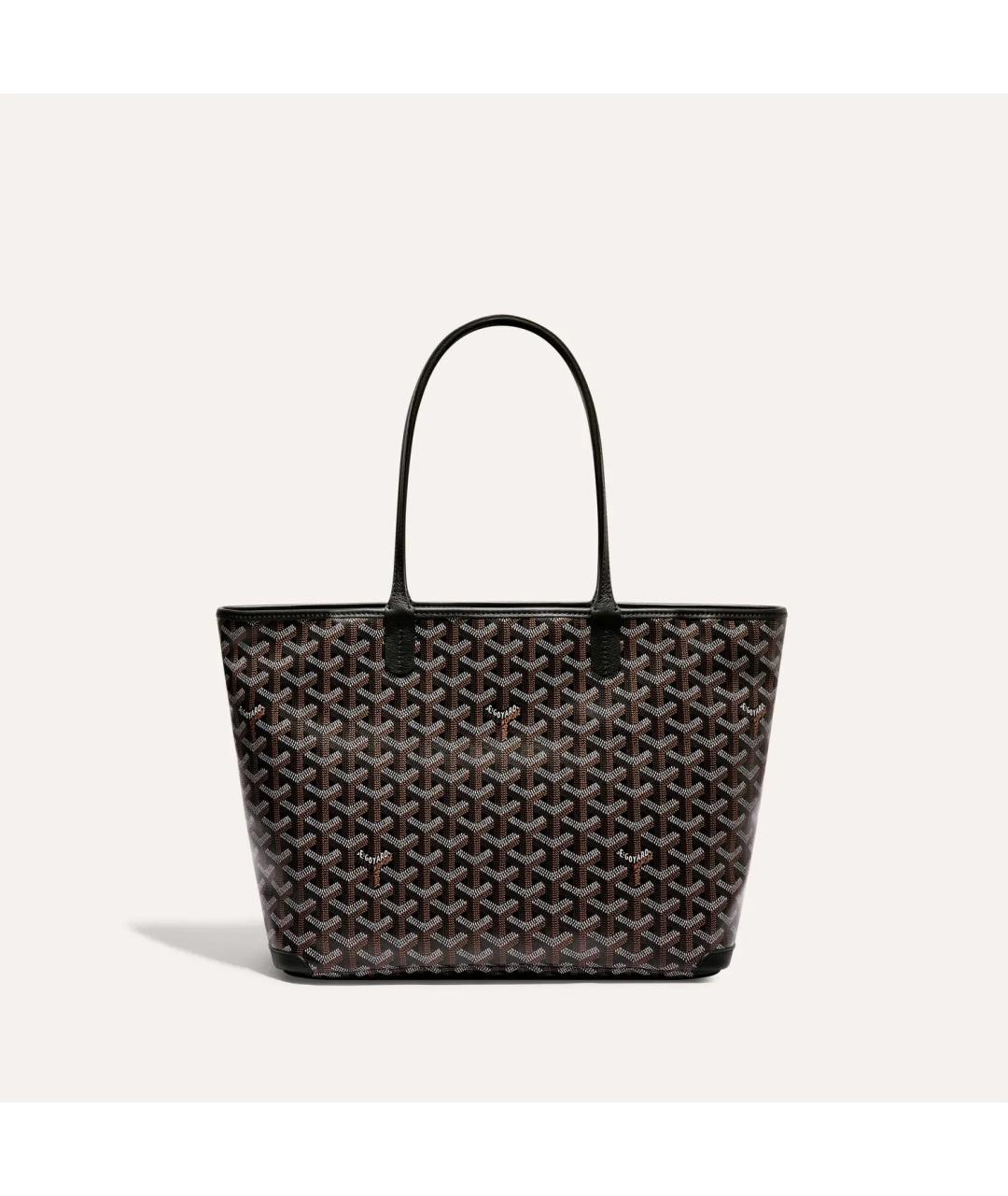 GOYARD Черная кожаная сумка тоут, фото 5