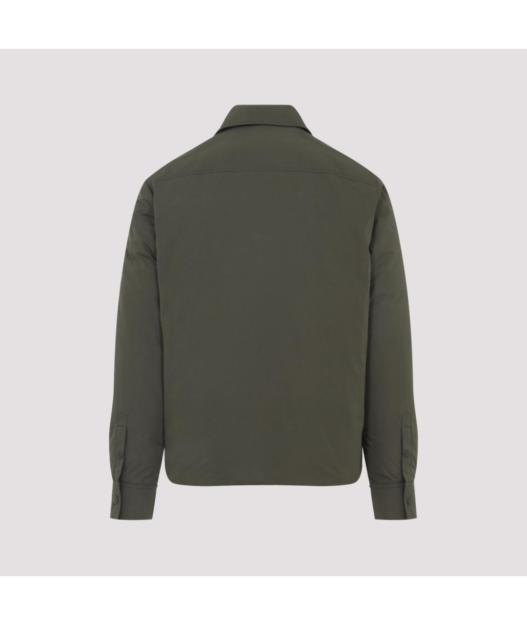 MONCLER Зеленая полиэстеровая куртка, фото 2
