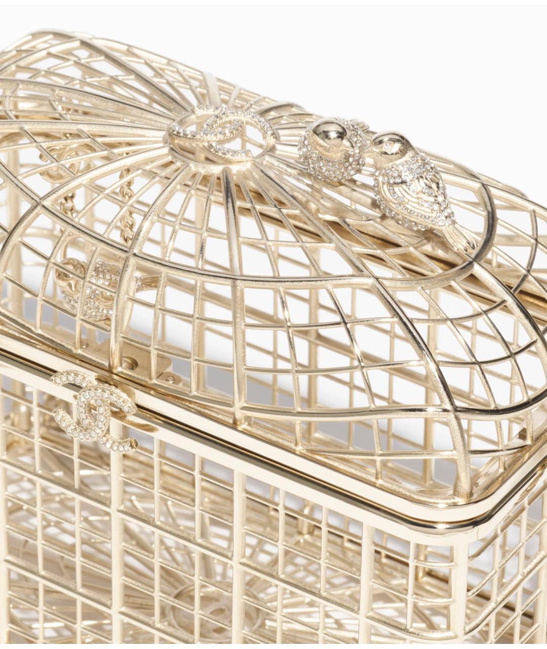 CHANEL Золотая сумка через плечо, фото 4