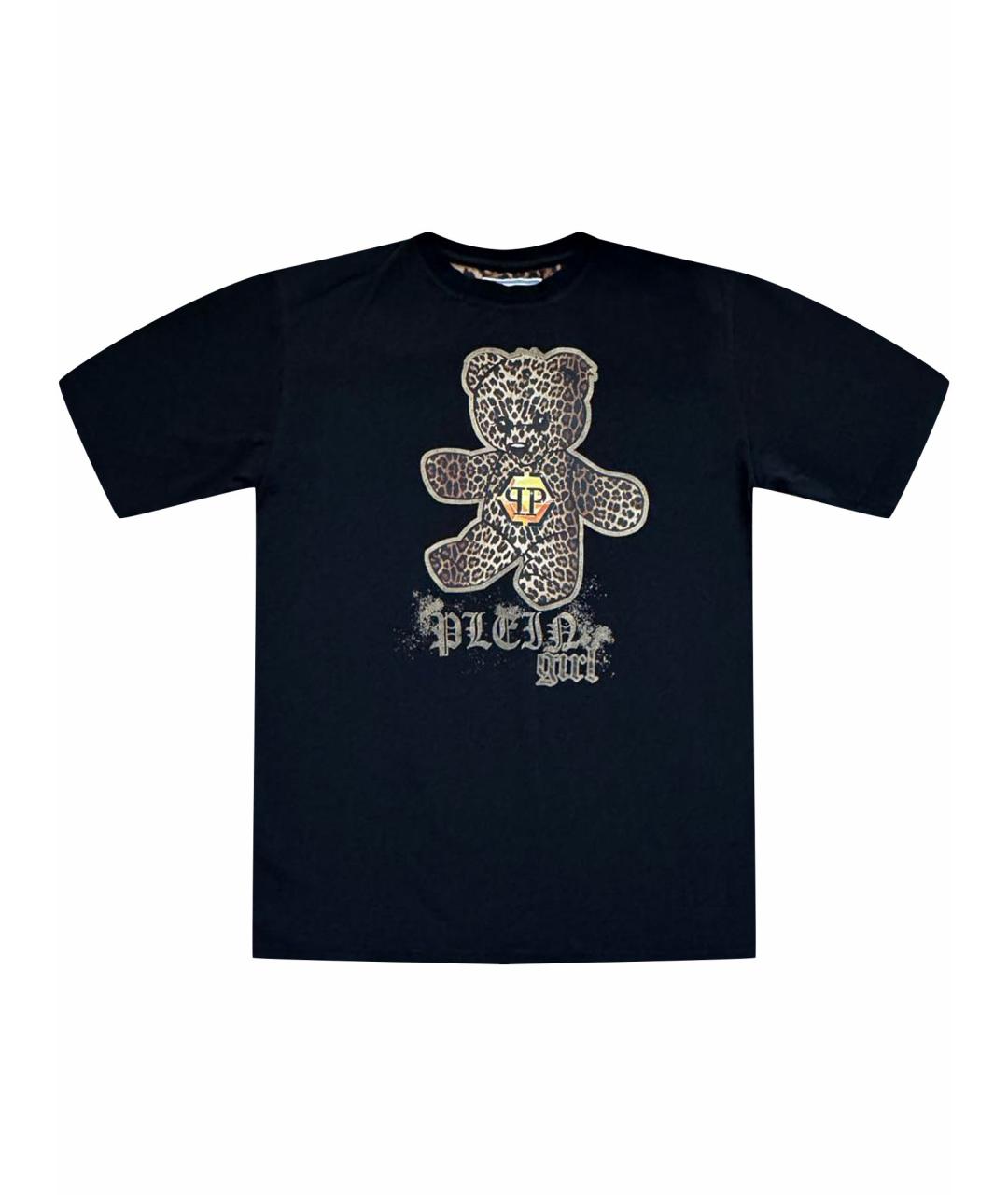 PHILIPP PLEIN JUNIOR Черный хлопковый детская футболка / топ, фото 1