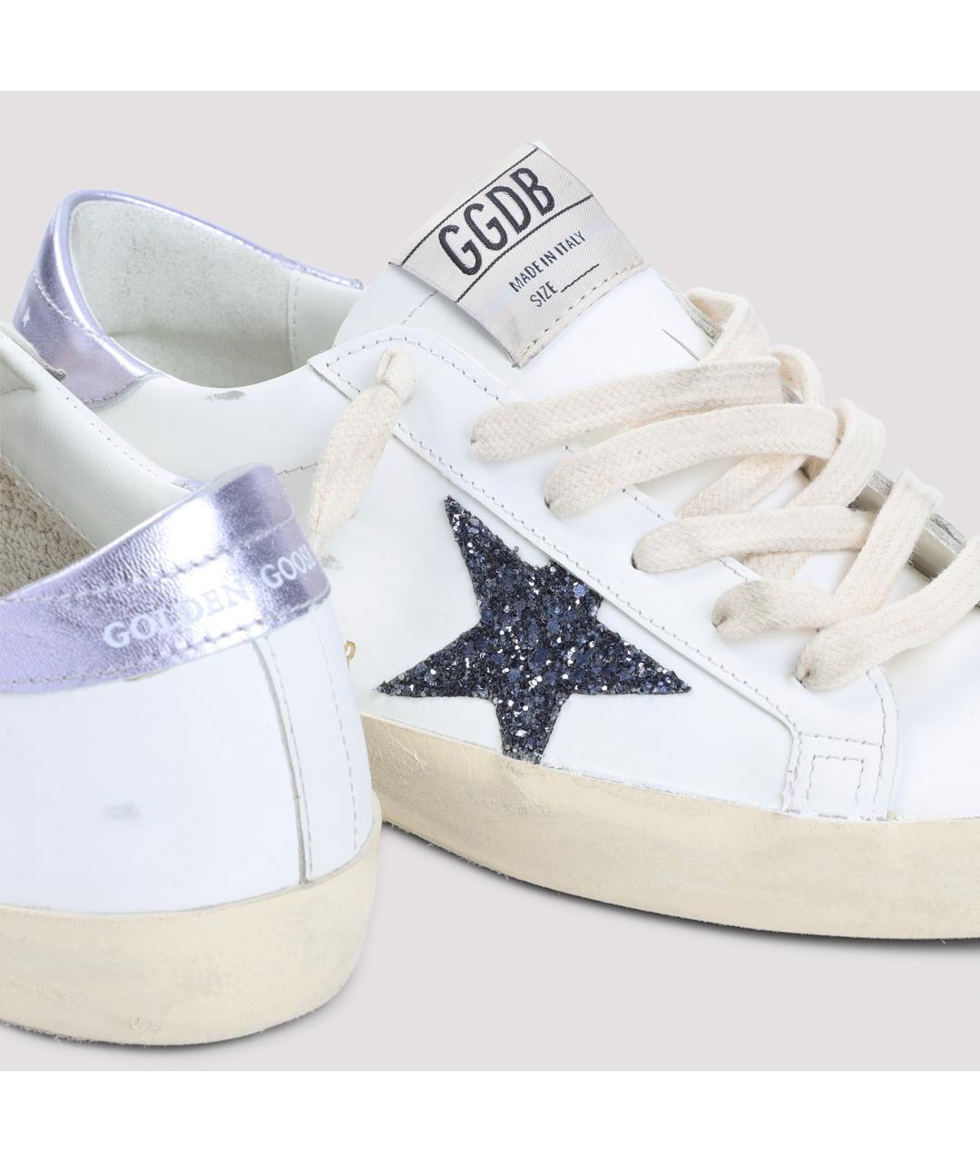 GOLDEN GOOSE DELUXE BRAND Белые кожаные кроссовки, фото 4
