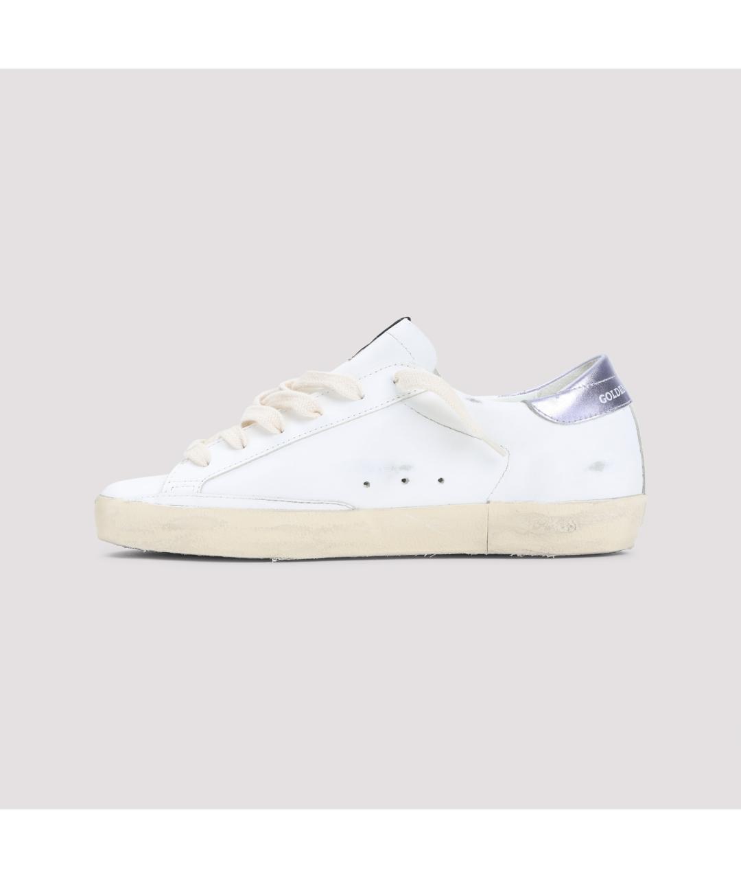 GOLDEN GOOSE DELUXE BRAND Белые кожаные кроссовки, фото 2