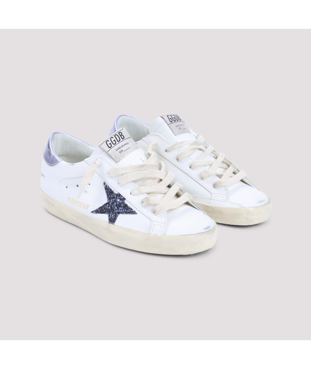 GOLDEN GOOSE DELUXE BRAND Белые кожаные кроссовки, фото 3