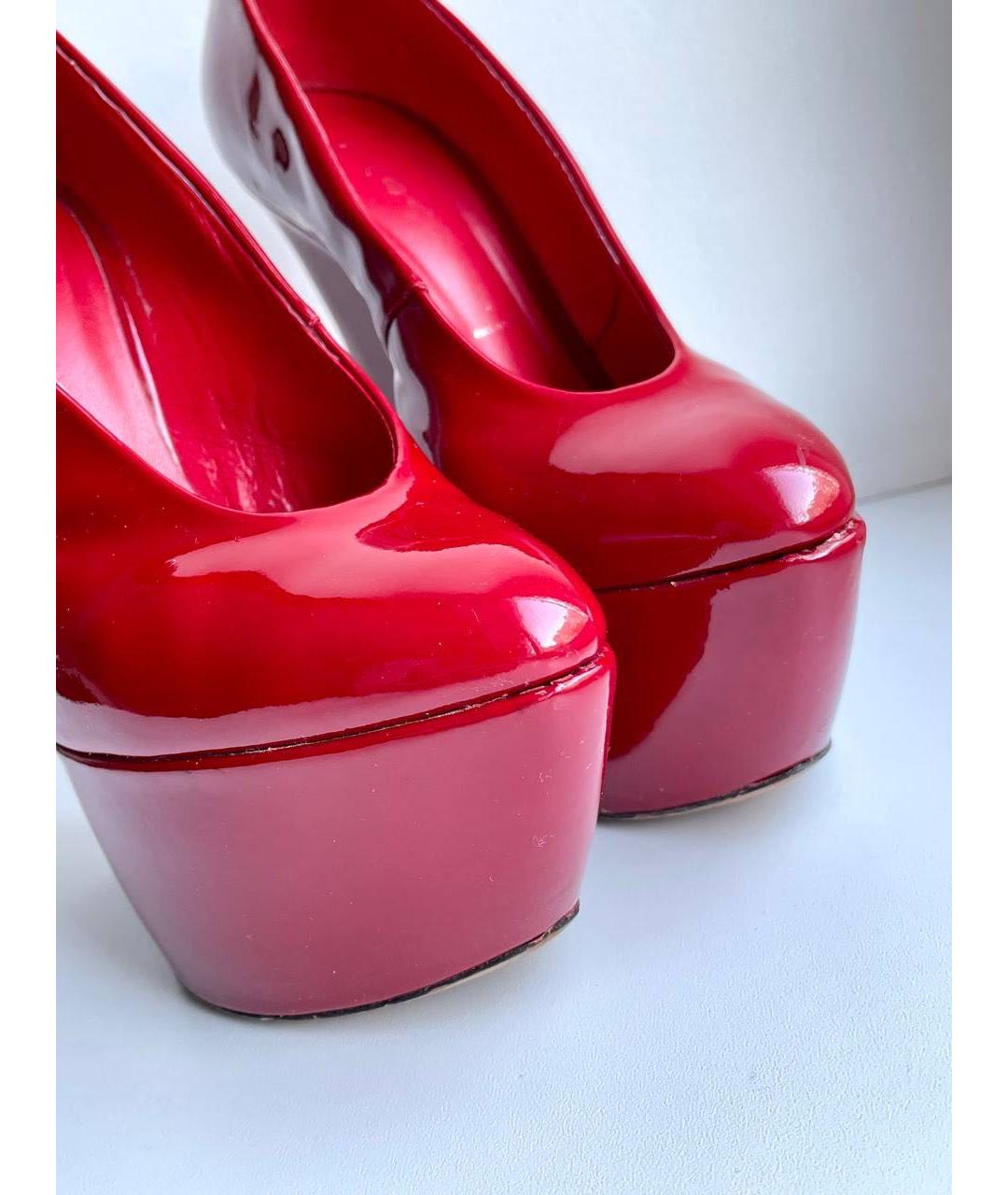 CASADEI Бордовые туфли из лакированной кожи, фото 7