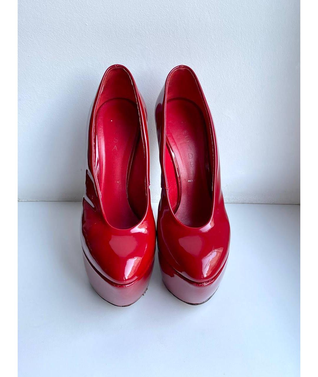 CASADEI Бордовые туфли из лакированной кожи, фото 5