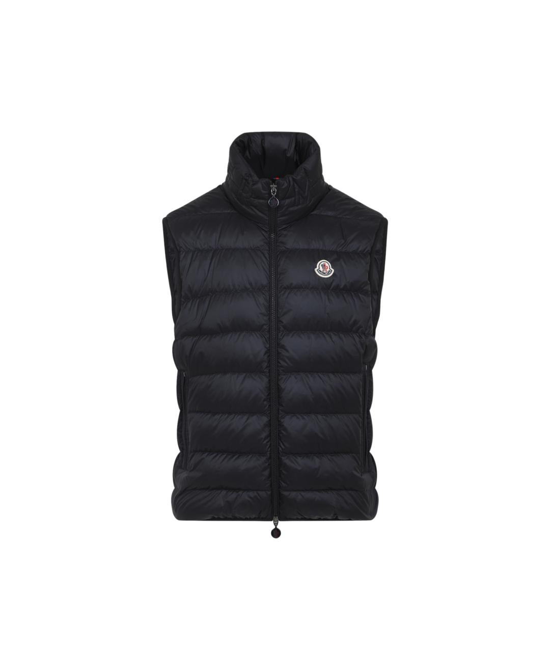 MONCLER Темно-синяя полиамидовая жилетка, фото 1