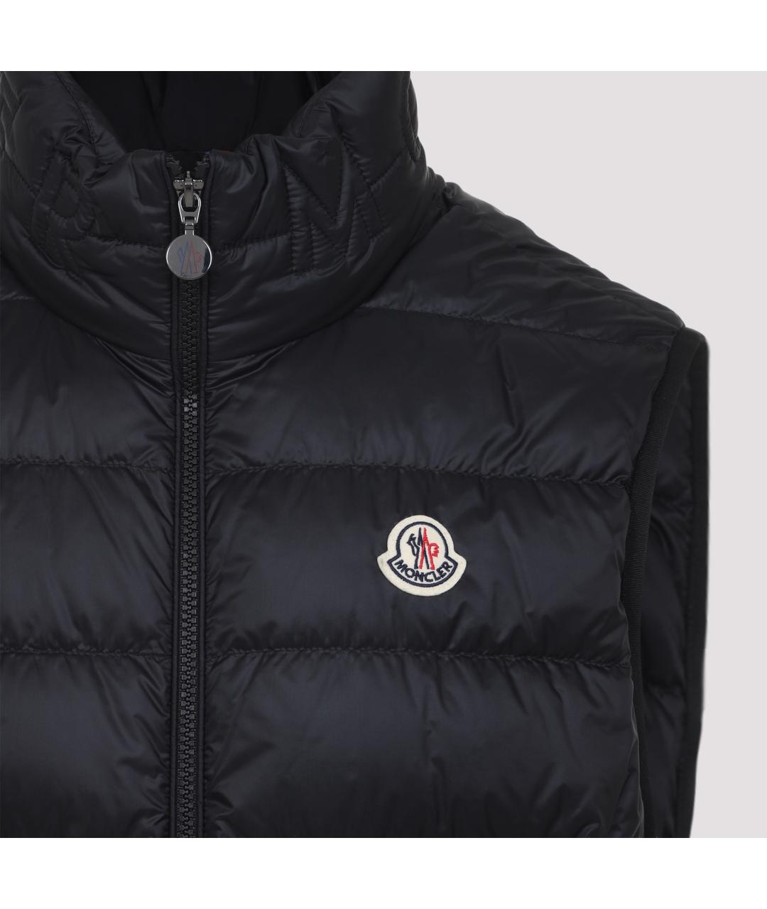 MONCLER Темно-синяя полиамидовая жилетка, фото 3
