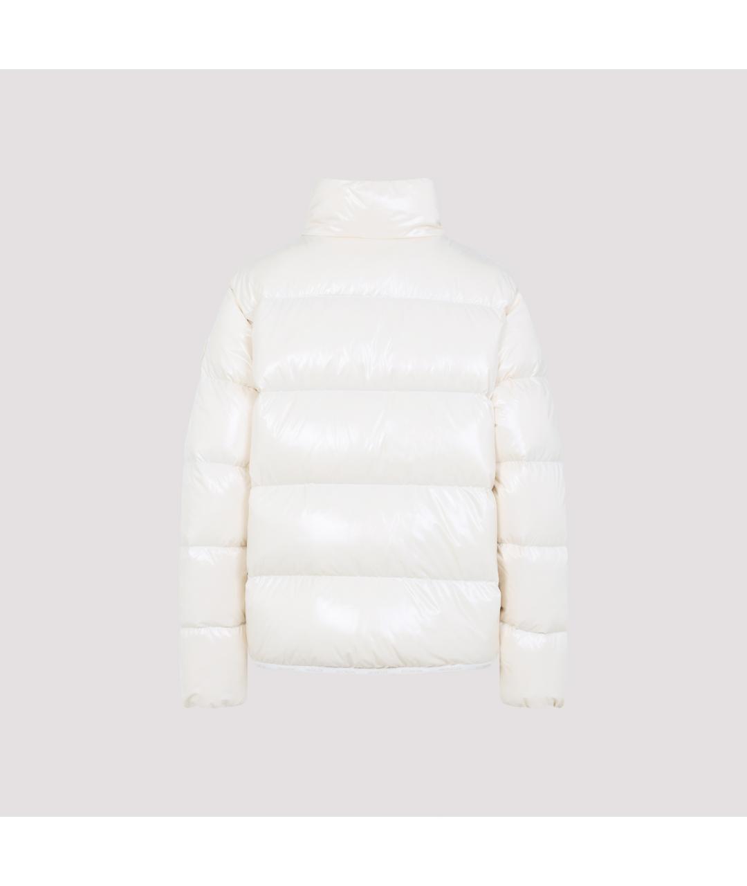 MONCLER Бежевый полиамидовый пуховик, фото 2