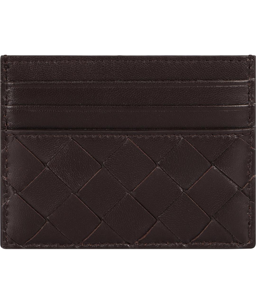 BOTTEGA VENETA Коричневый кожаный кардхолдер, фото 3