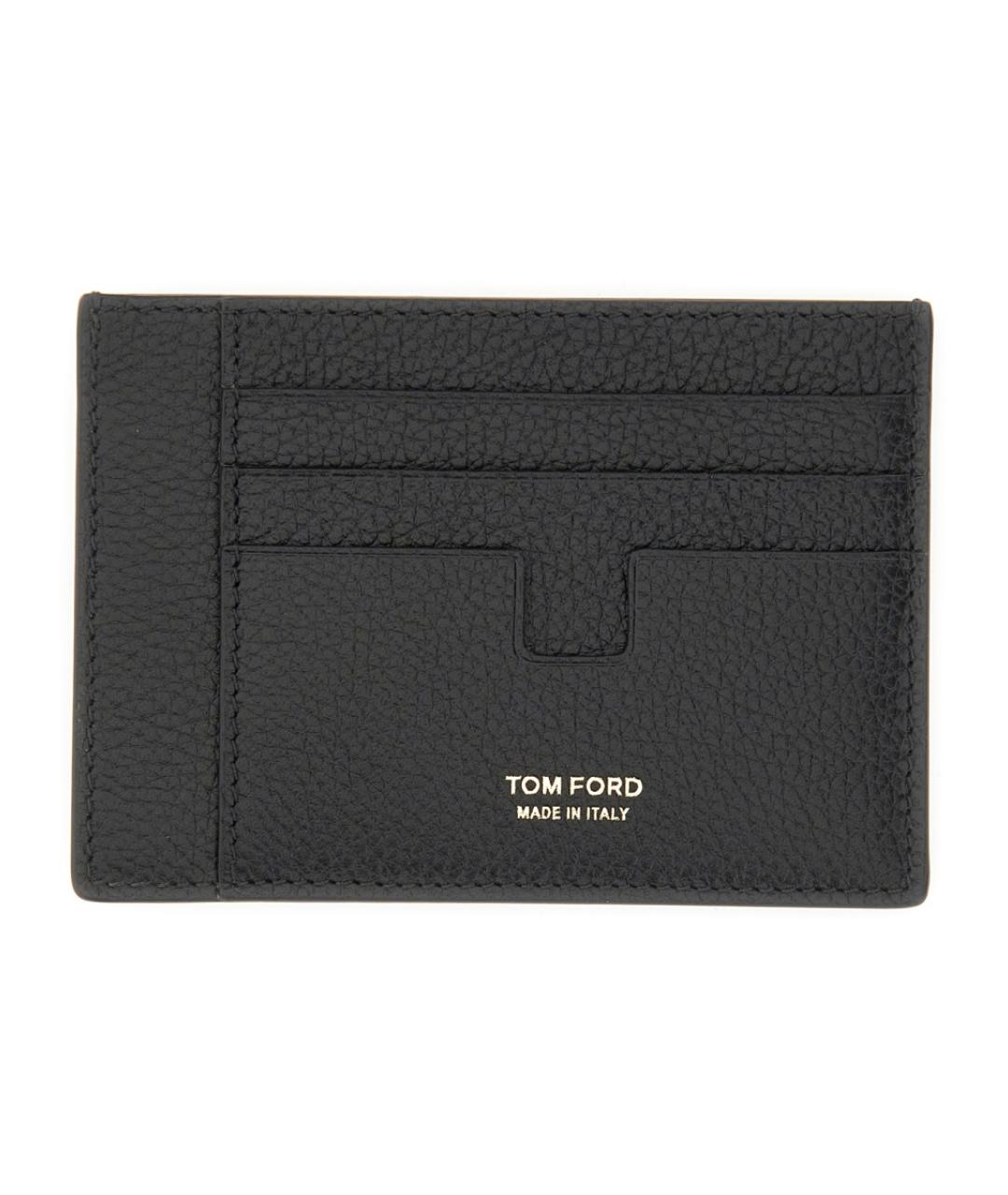 TOM FORD Черный кожаный кошелек, фото 2