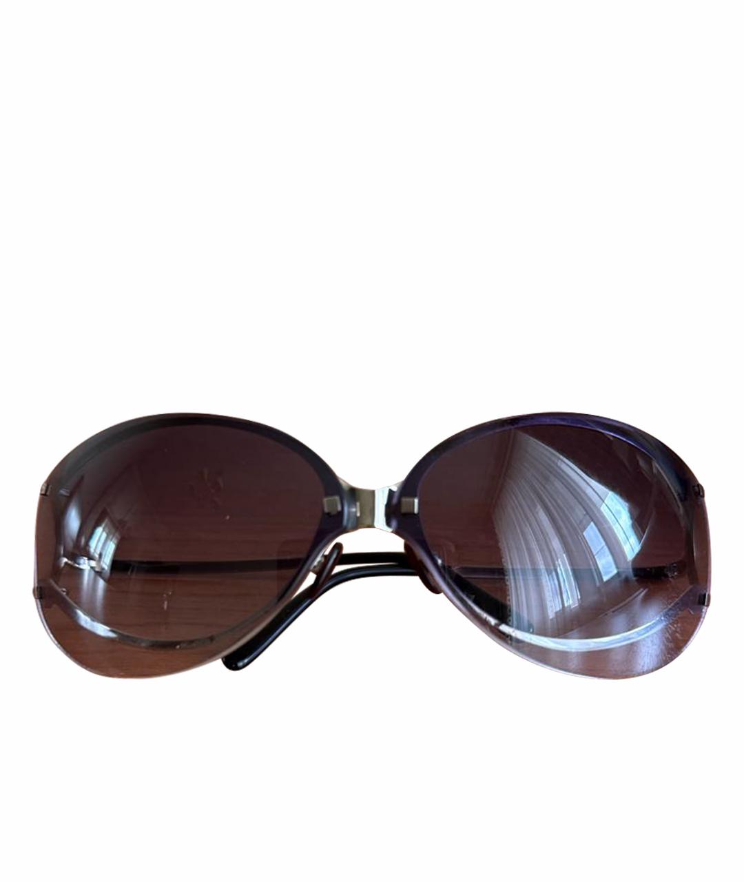 CARTIER Фиолетовые металлические солнцезащитные очки, фото 1