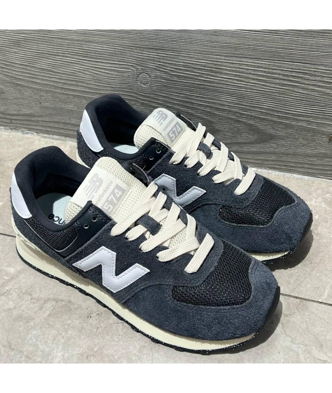 NEW BALANCE Антрацитовые низкие кроссовки / кеды, фото 2