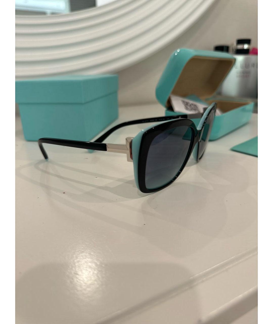 TIFFANY&CO Черные пластиковые солнцезащитные очки, фото 3