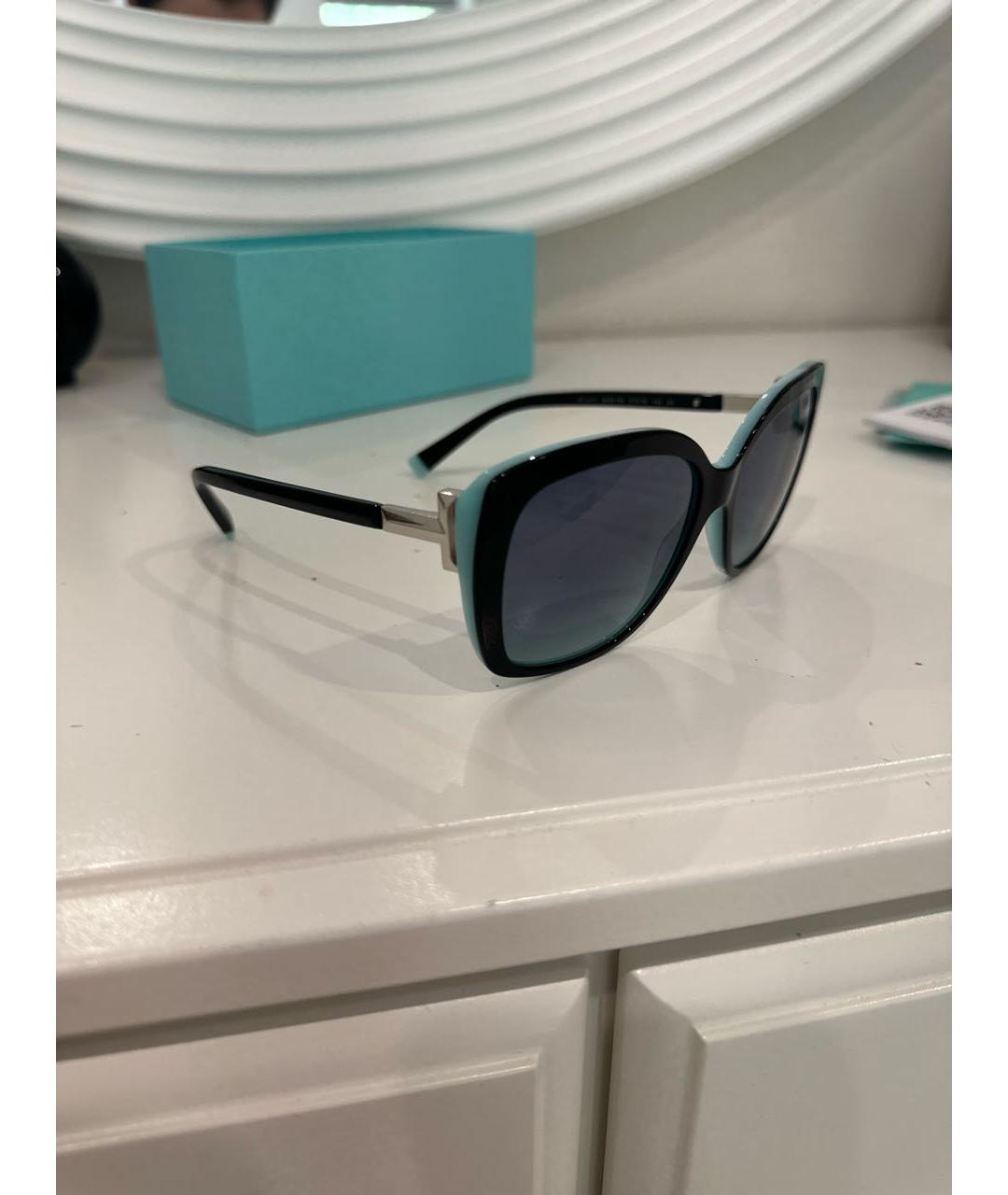 TIFFANY&CO Черные пластиковые солнцезащитные очки, фото 2