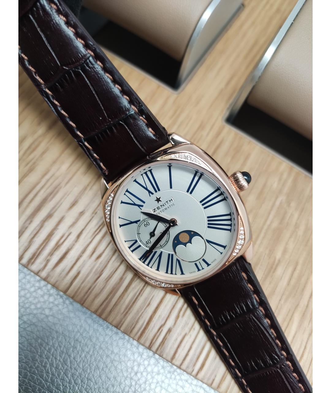 ZENITH Золотые часы из розового золота, фото 4