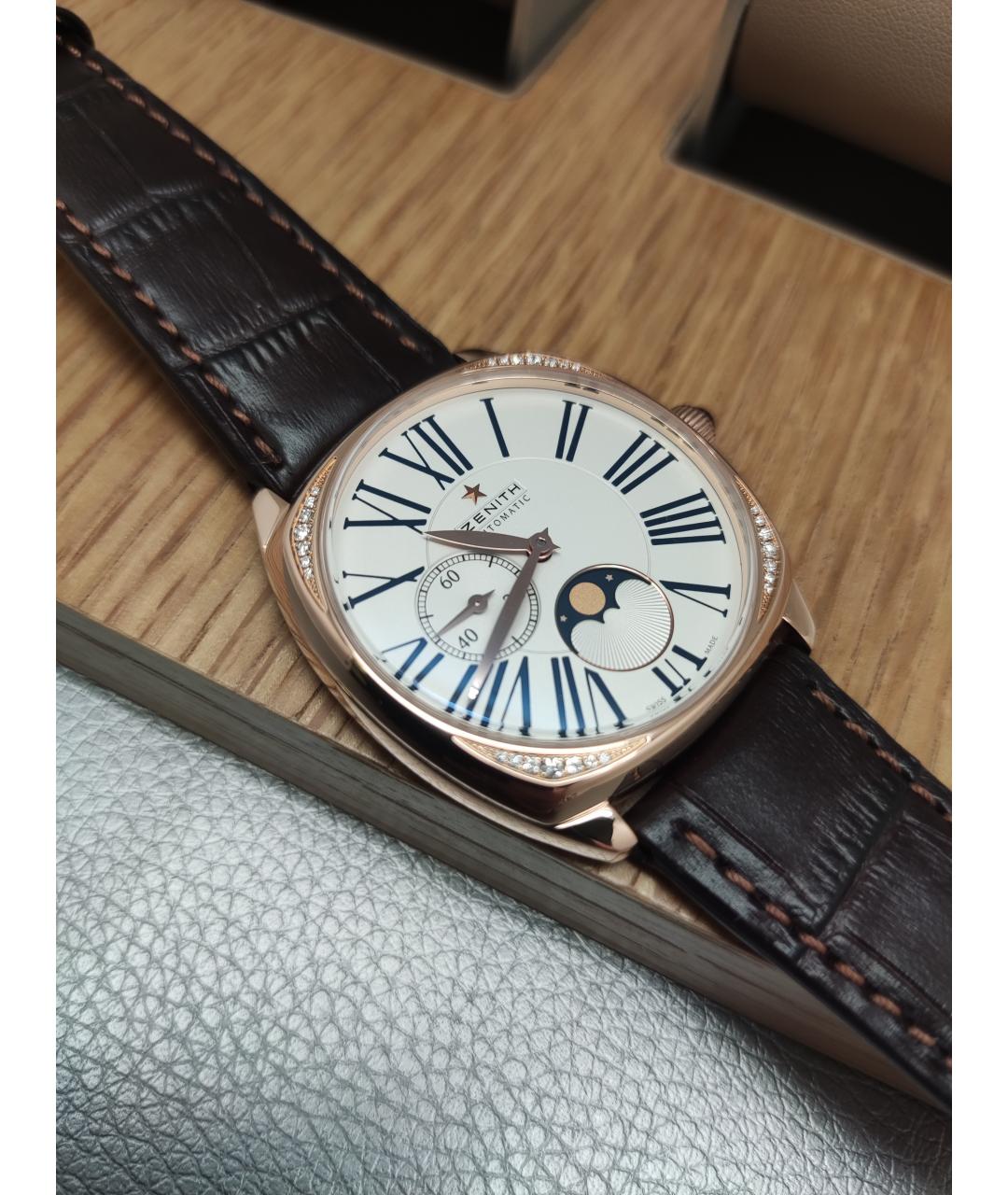 ZENITH Золотые часы из розового золота, фото 2