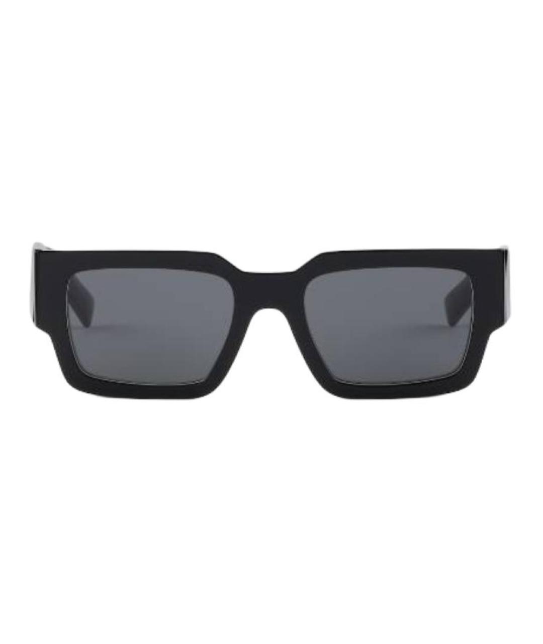 PRADA Черные пластиковые солнцезащитные очки, фото 1