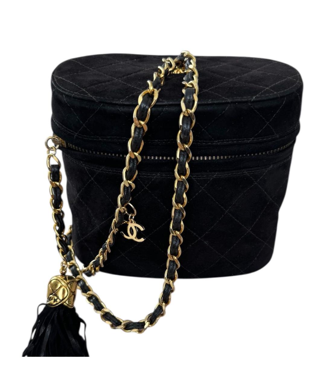 CHANEL Черная замшевая сумка через плечо, фото 9