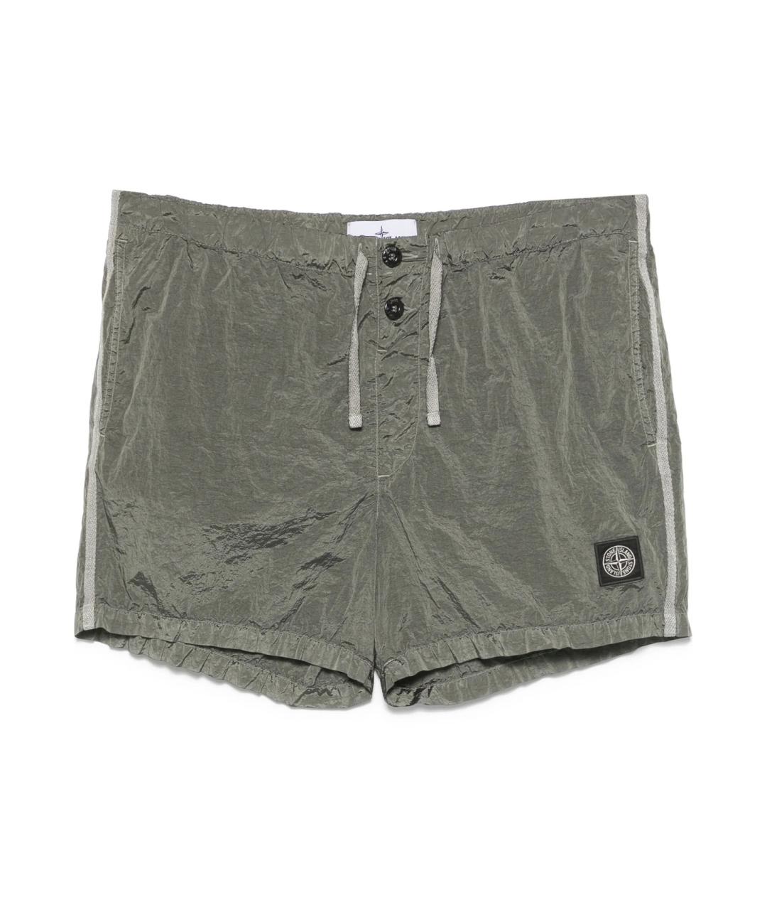 STONE ISLAND Хаки шорты, фото 1
