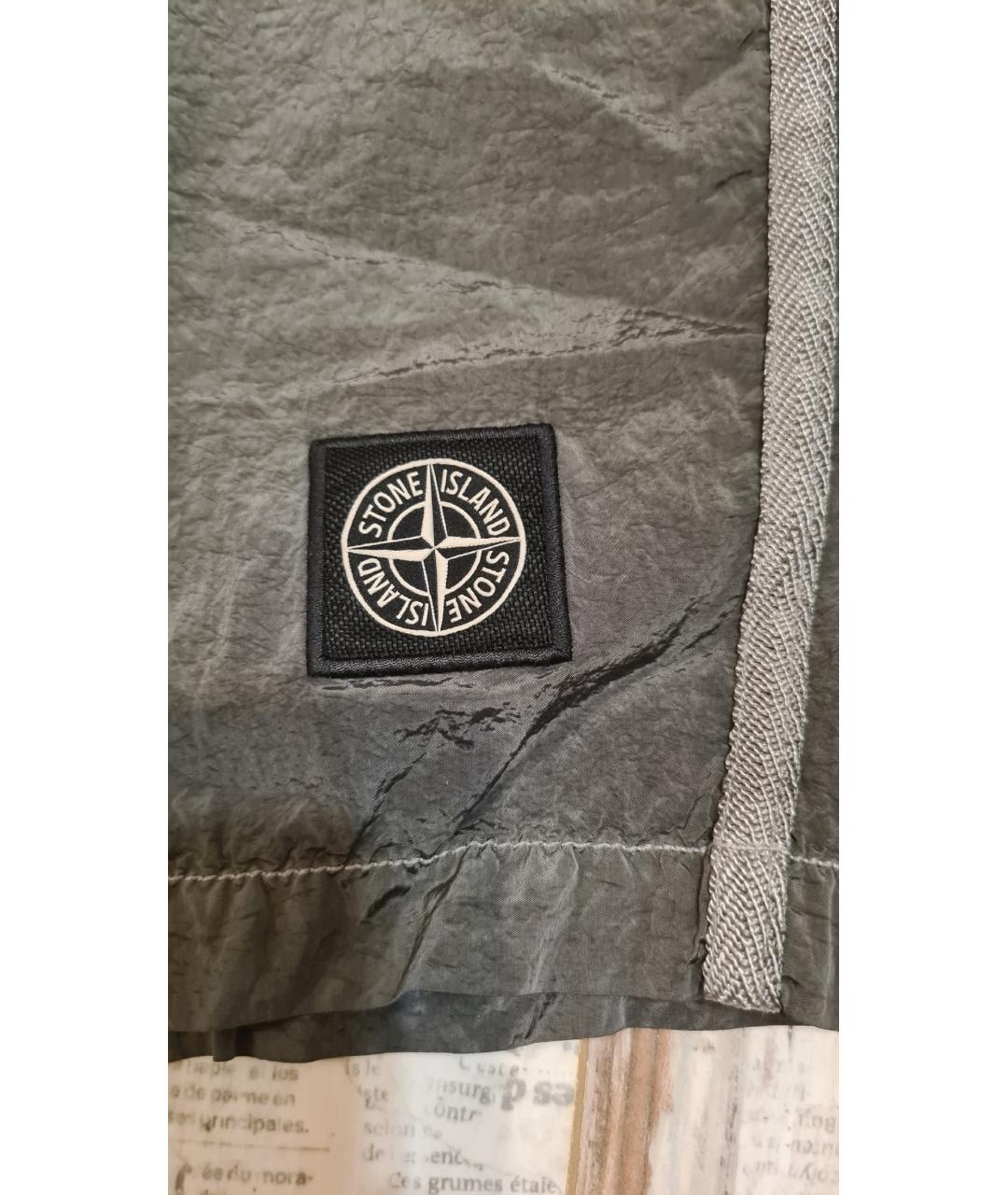 STONE ISLAND Хаки шорты, фото 6