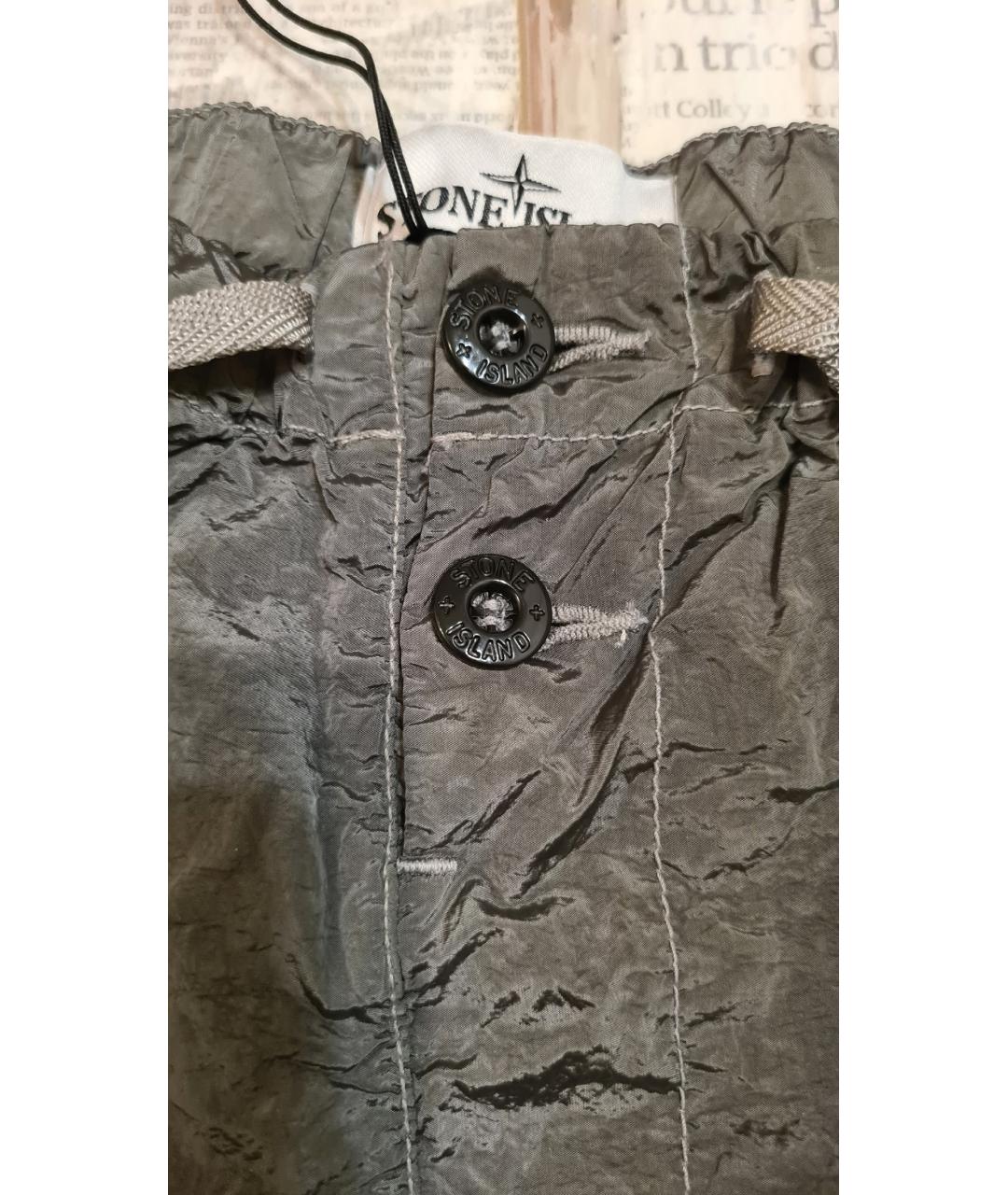 STONE ISLAND Хаки шорты, фото 7