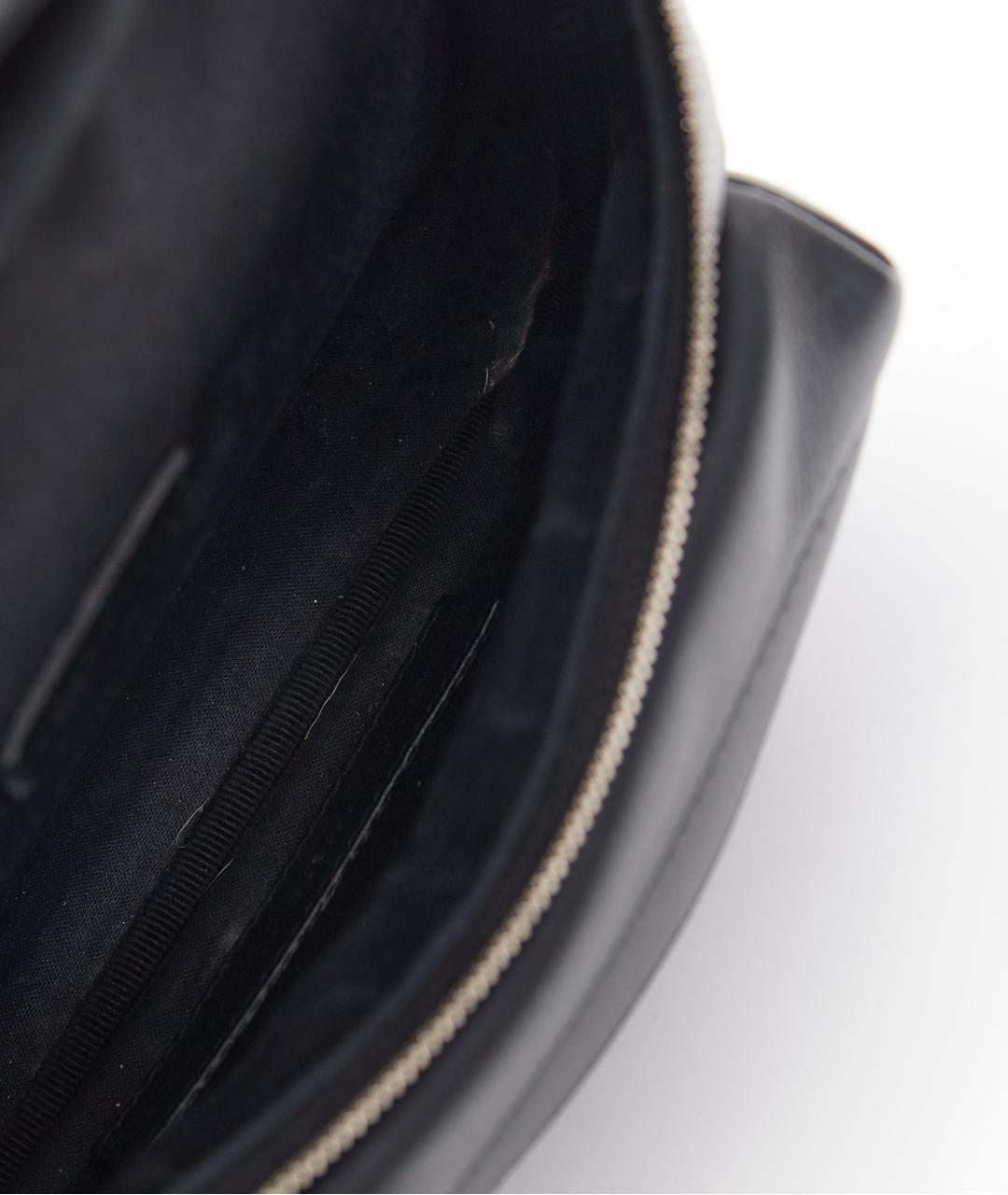 BALENCIAGA Черная кожаная поясная сумка, фото 7