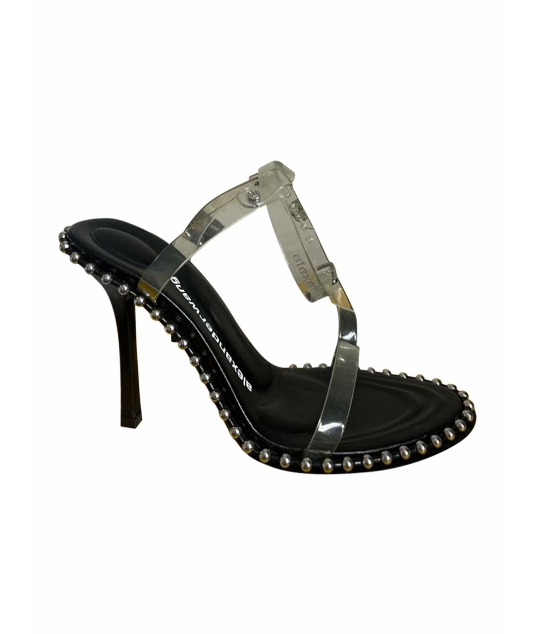 ALEXANDER WANG Черные кожаные босоножки, фото 1