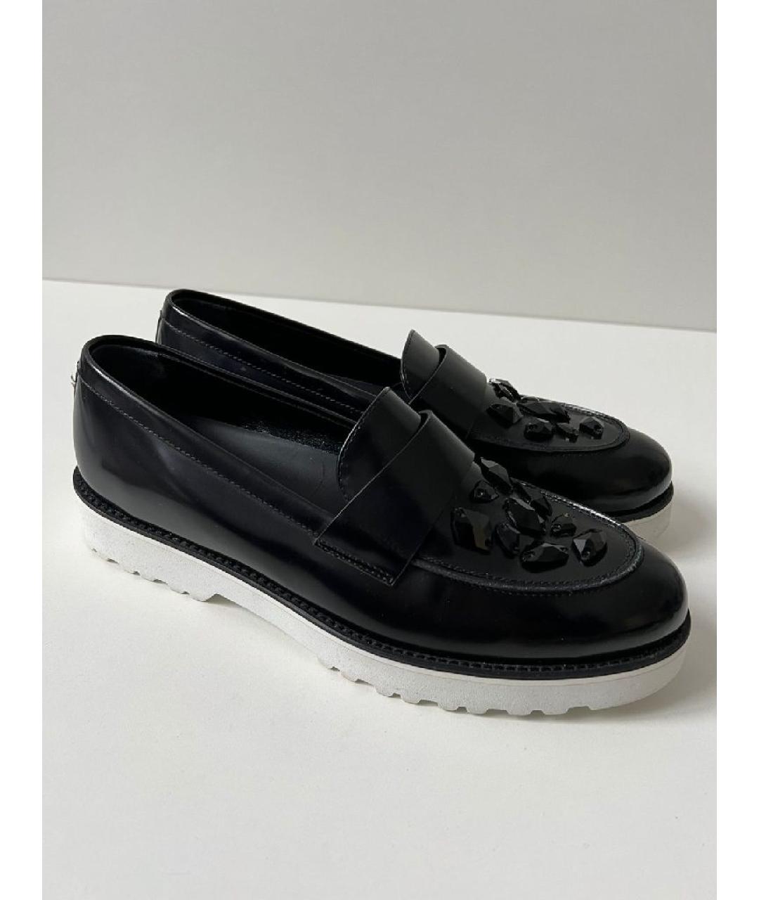 TOD'S Черные кожаные лоферы, фото 2