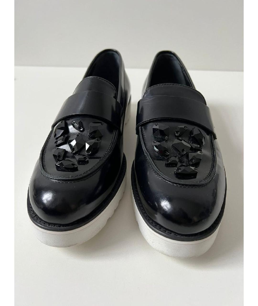 TOD'S Черные кожаные лоферы, фото 3