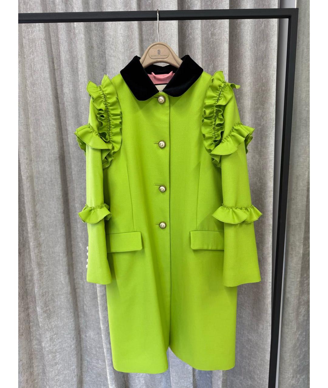 GUCCI Зеленые пальто, фото 7