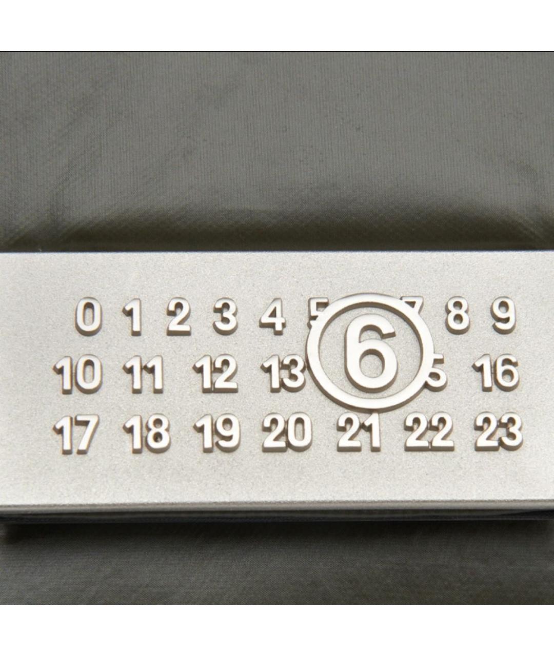 MAISON MARGIELA Хаки кожаная сумка через плечо, фото 4