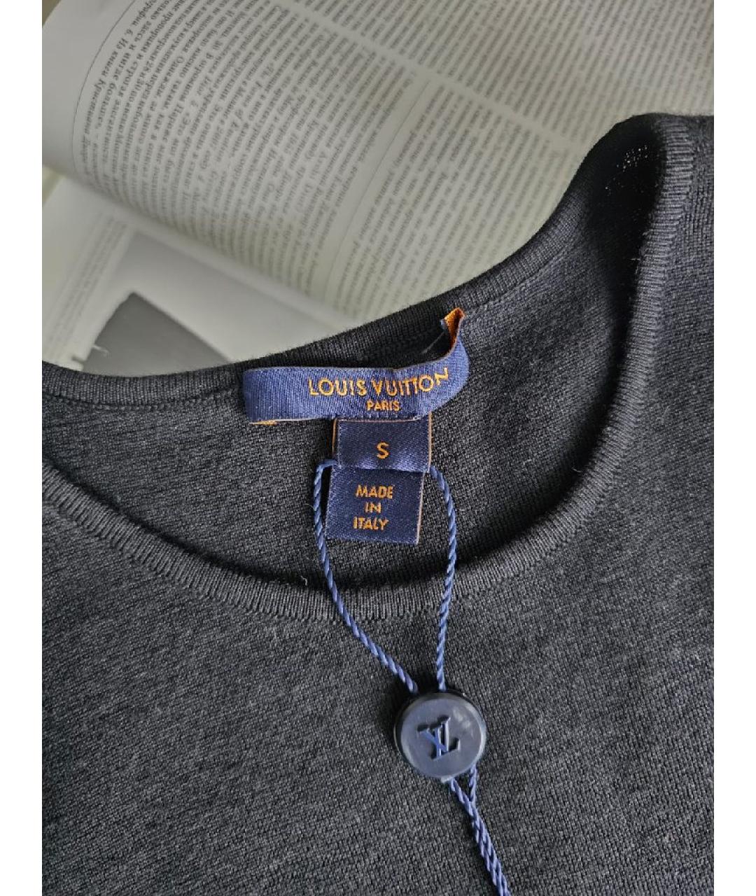 LOUIS VUITTON Черное шелковое повседневное платье, фото 4