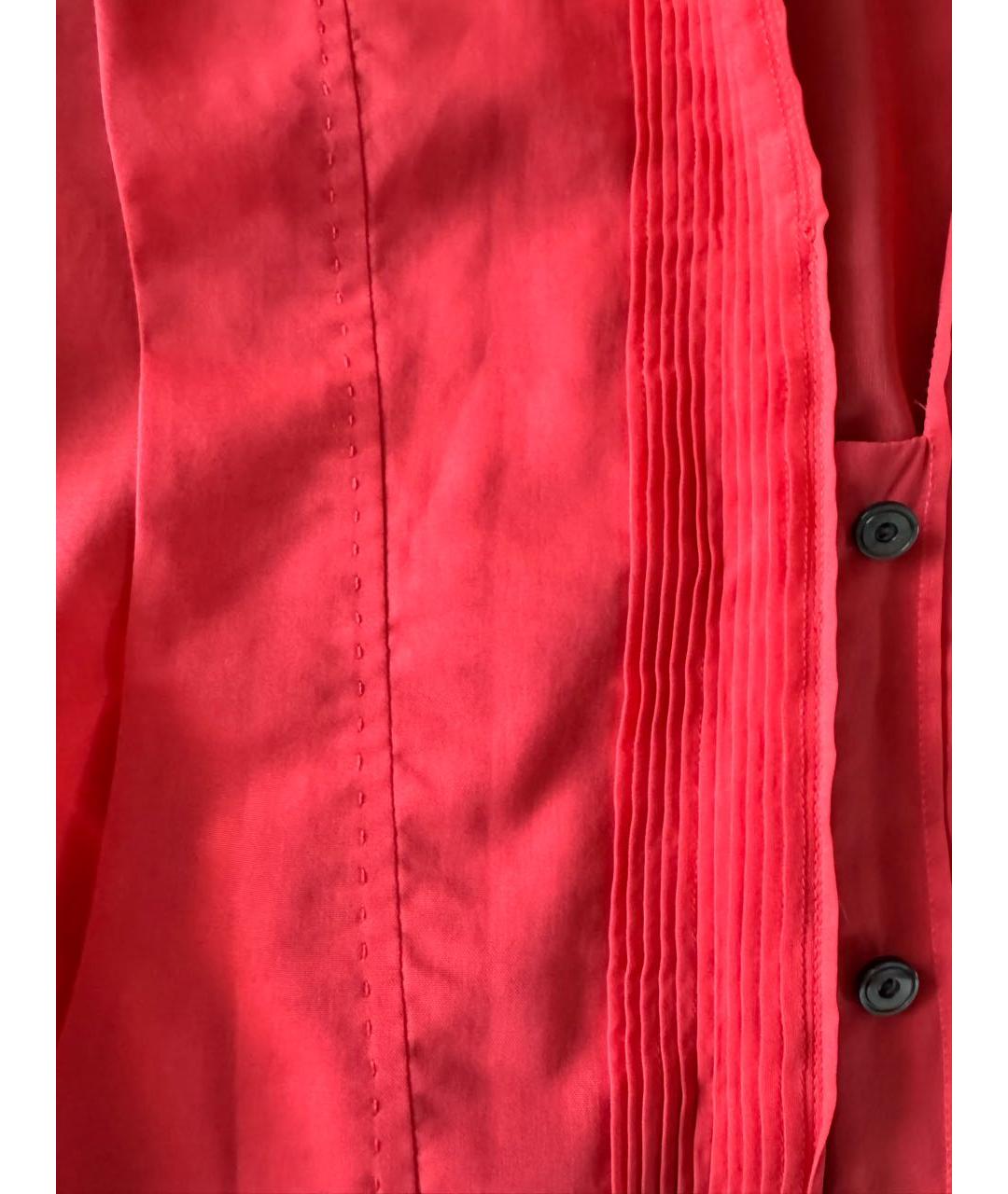 BRIONI Красная хлопковая блузы, фото 4