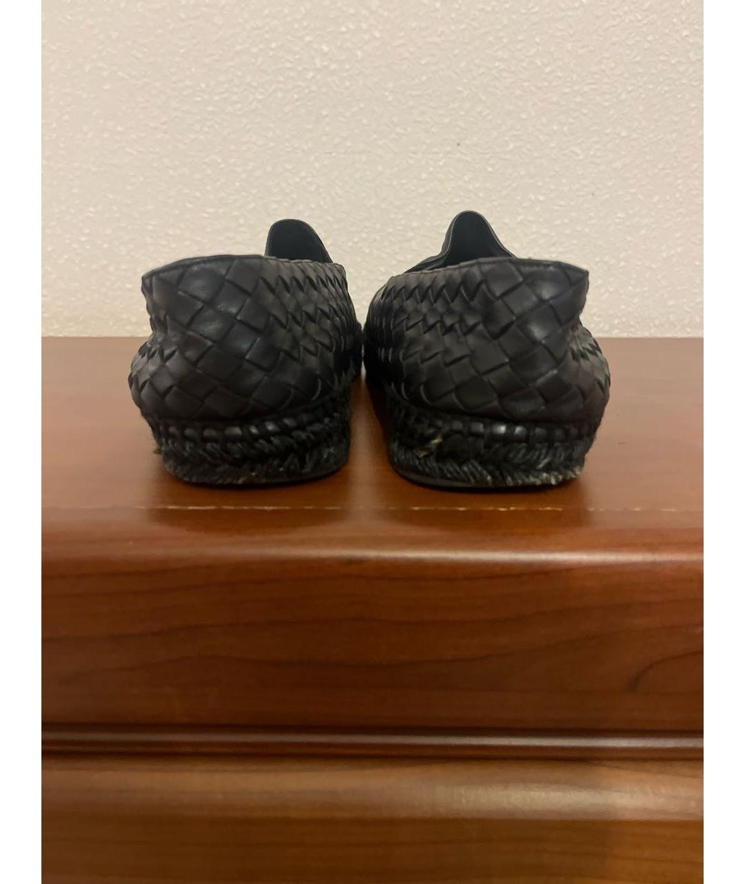 BOTTEGA VENETA Черные кожаные лоферы, фото 4