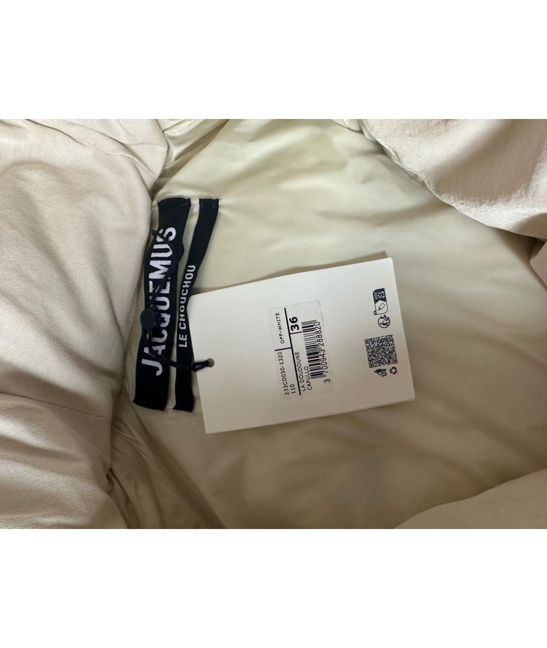JACQUEMUS Бежевый пуховик, фото 3