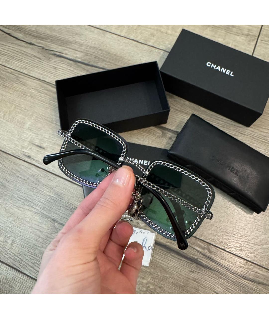 CHANEL Черные солнцезащитные очки, фото 3