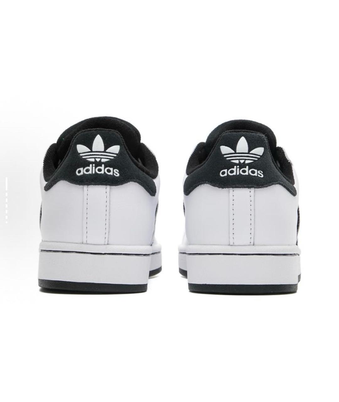 ADIDAS Белые кожаные низкие кроссовки / кеды, фото 5