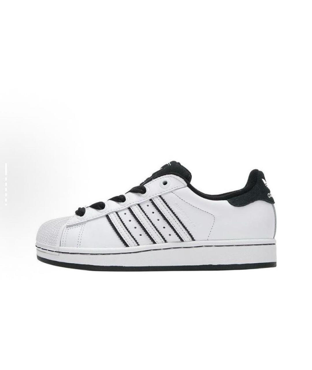 ADIDAS Белые кожаные низкие кроссовки / кеды, фото 3