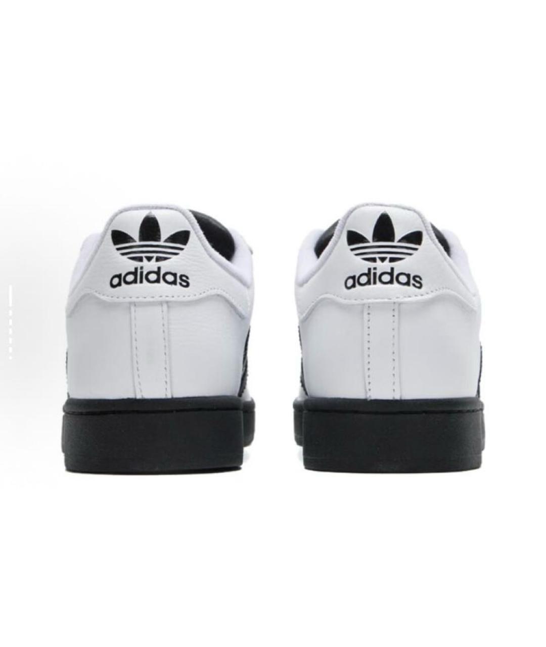 ADIDAS Белые кожаные низкие кроссовки / кеды, фото 5