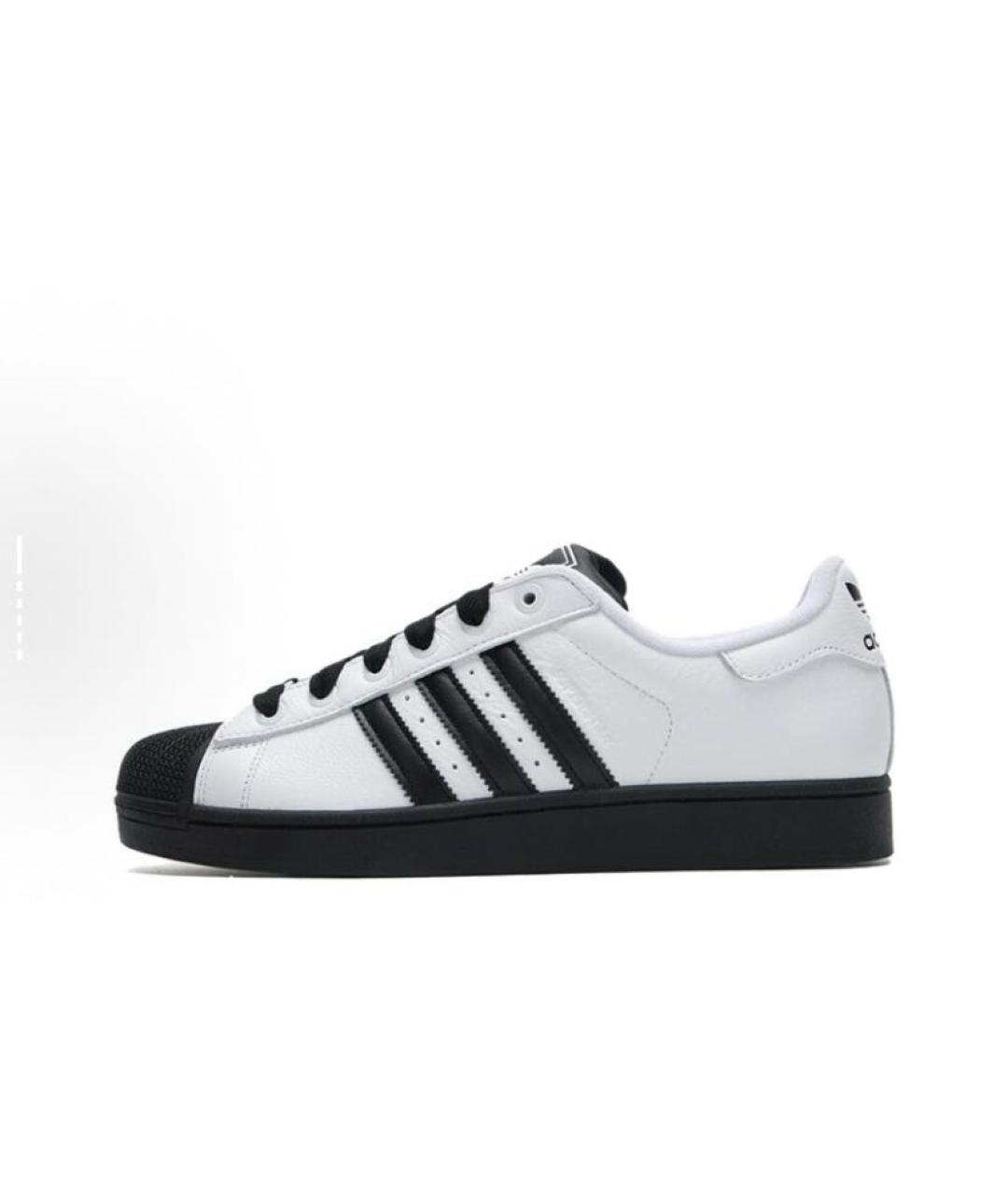 ADIDAS Белые кожаные низкие кроссовки / кеды, фото 3