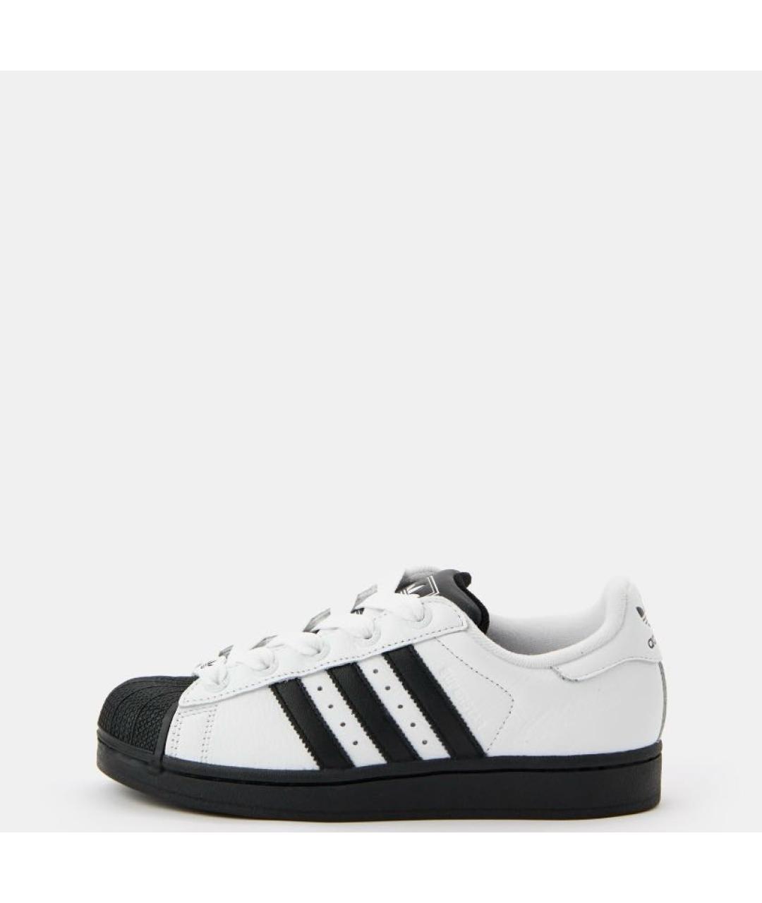 ADIDAS Белые кожаные низкие кроссовки / кеды, фото 2