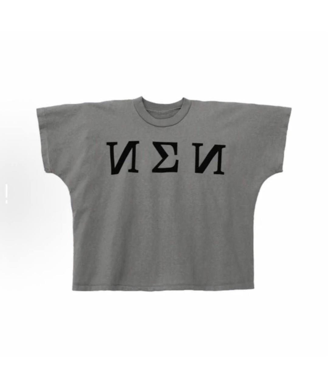 YEEZY Серая хлопковая футболка, фото 2