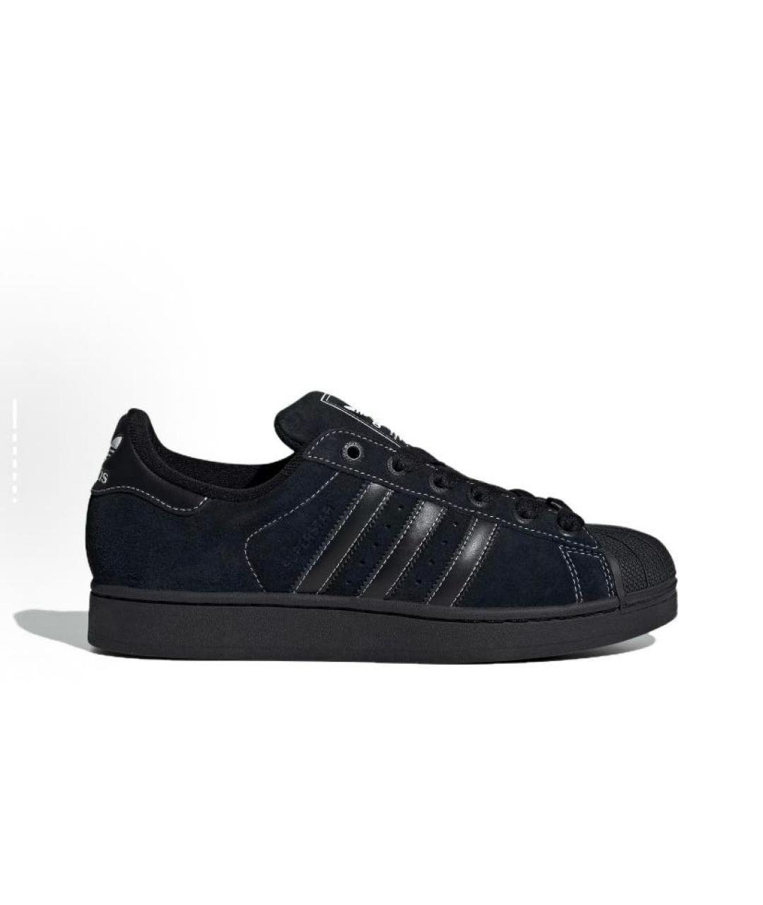 ADIDAS Черные замшевые низкие кроссовки / кеды, фото 5