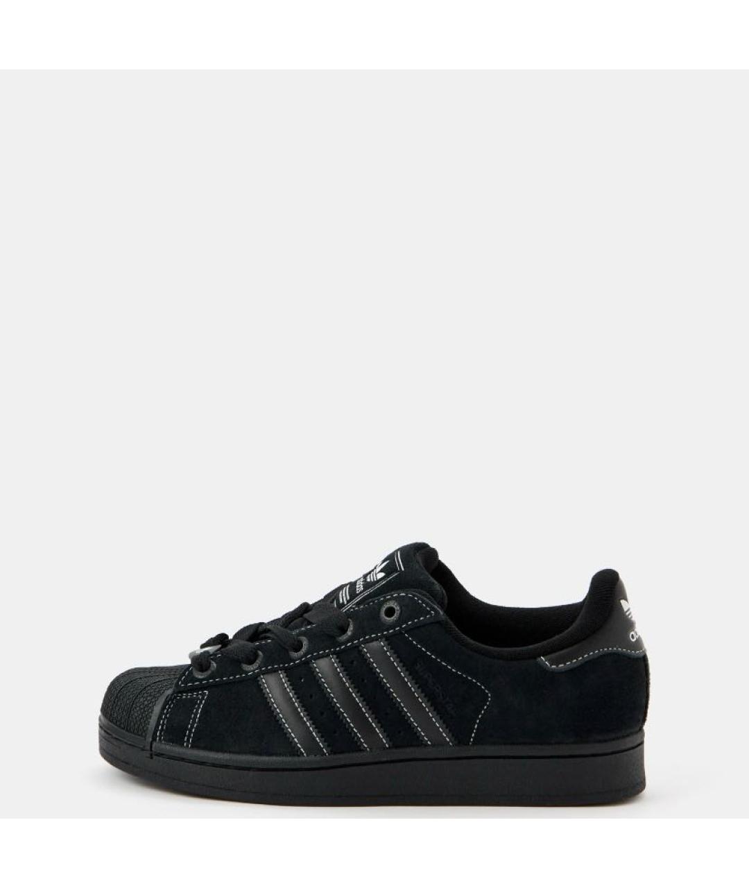 ADIDAS Черные замшевые низкие кроссовки / кеды, фото 2