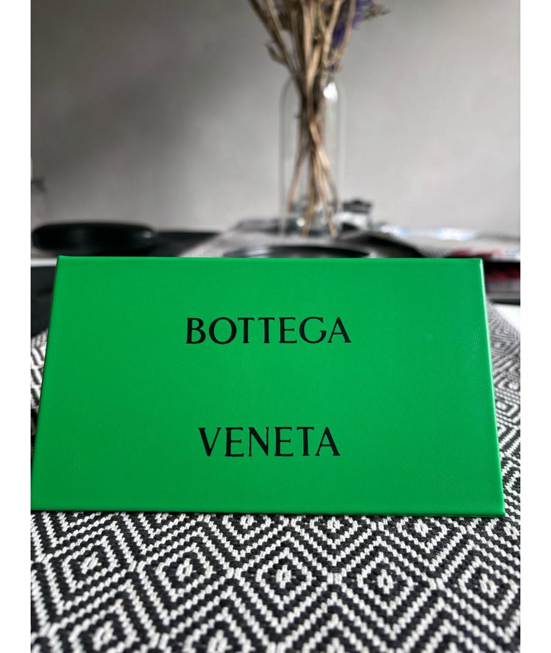 BOTTEGA VENETA Коричневые пластиковые солнцезащитные очки, фото 4
