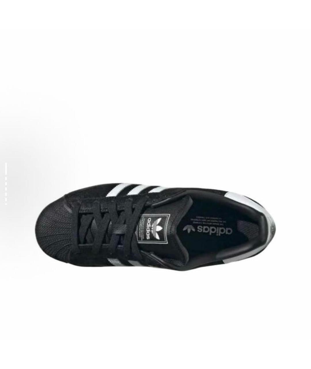 ADIDAS Черные замшевые низкие кроссовки / кеды, фото 4